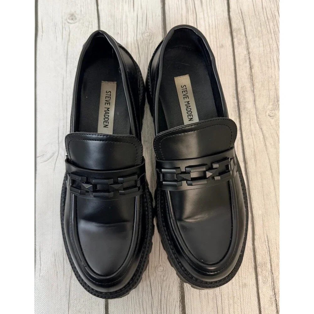 Steve Madden Aerin Chunky Sole Loafers Size 9